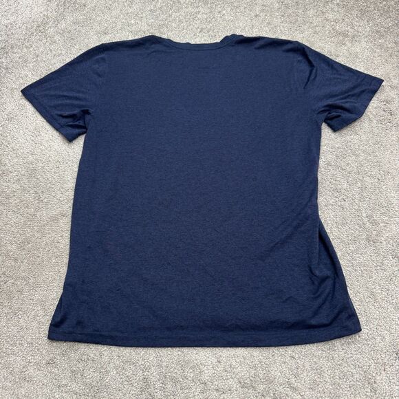 The Nike Tee Dri-Fit Houston Astros Graphic T-Shirt Mens Medium Blue Orange Top - Picture 2 of 11